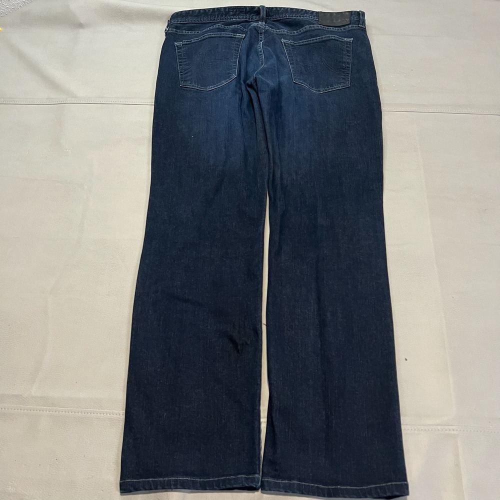 AG Jean Indigo Men 36x34 Stretch Dark Wash Straight Leg Y2K Skate Minimalist4710 - Picture 2 of 12